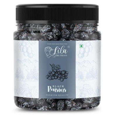 LILA DRY FRUITS Black Raisins 250 GMS