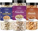 lila dry fruits Dry fruits combo pack of Cashews Almond Pista (250 G x3) Cashews, Almonds, Pistachios  (3 x 250 g)...