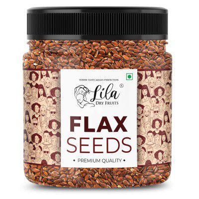 LILA DRY FRUITS Flax Seeds 500gms Jar Pack