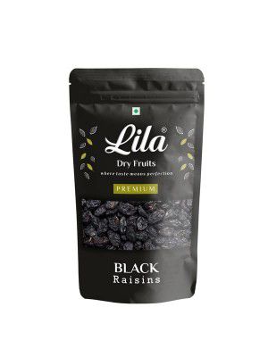 LILA DRY FRUITS Premium Afghani Seedless Black Raisins 1000 g | Kali Kishmish