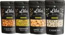 lila dry fruits Premium Quality Cashew Nuts, Raisins, California Almonds, Dry Apricot Each 250gm | Kaju , Badam, Khumani, Kishmish combo| Budget Combo Pack | Dry Fruits Combo | 1Kg Almonds, Cashews, R...