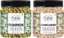 lila dry fruits Pumpkin Seeds & Sunflower Seeds 250 gm jar each Pumpkin Seeds, Sunflower Seeds (500 g, Pack of 2)...