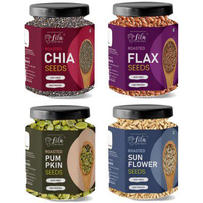 LILA DRY FRUITS Roasted Seeds Combo 400 Grams | Perfect for Gifting