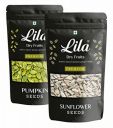 LILA DRY FRUITS Sunflower & Pumpkin Seeds Combo, 200 Gms Pouch Each for Healthy heart, Restful sleep...