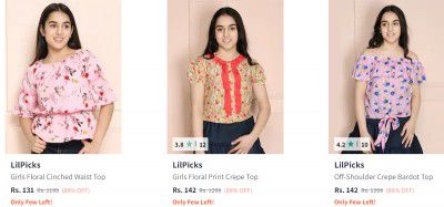 Lilpicks girls Dress Minimum 70% -  90% Off