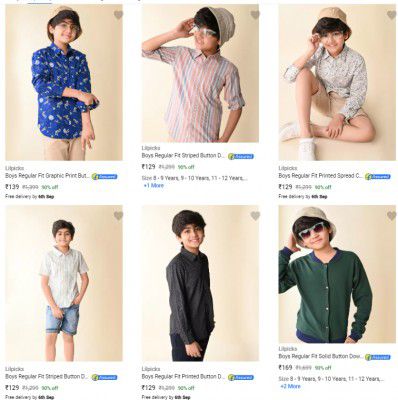 Lilpicks Kids Shirts Upto 90% Off | Starts ₹129