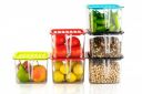 Limbjal® Multipurpose Fridge storage containers & jar Set Plastic Refrigerator Box with Handles and Airtight Lid Unbreakable kitchen storage Vegetable, Food Grade BPA free Plastic (RANDOM COLOR)-[PACK...