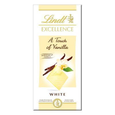 Lindt Excellence Madagascan Vanilla White Chocolate, 100 Gm