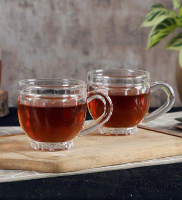 Ceradeco Linear 210ml (Set of 2) Glass Tea Cup