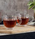 Ceradeco Linear 210ml (Set of 2) Glass Tea Cup...