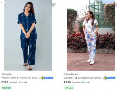 Lingerie & Nightwear From ₹399