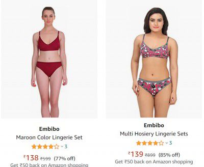 Lingerie Set Upto 85% off