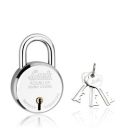 Link 65mm New Round Lock | Steel Body | Iron Liver | Double Locking | 3 Silver Keys | 1 Lock | Made in India...