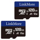 LinkMore 128GB Micro SDXC Card (2 Pack), A1, UHS-I, U3, V30, Class 10 Compatible, Read Speed Up to 95 MB/s,Write Speed Up to 50 MB/s, SD Adapter Included...