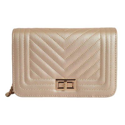 Lino Perros Golden Leatherette Sling Bag
