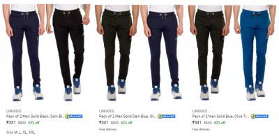 LINOGES Mens Track Pants Starts ₹331