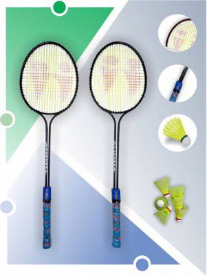 LINOX badminton set of 2 with 6 shuttle cock Badminton Kit
