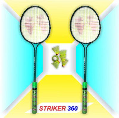LINOX Double pipe badminton set of 2 with 6 shuttle cocks Badminton Kit