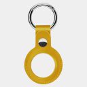 LIRAMARK Premium Leather Key Ring Holder Case Cover Compatible with Apple Airtag (Papaya)...