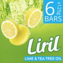 Liril Lime and Tea Tree Oil Bath Soaps,Paraben Free Soap Bar (6 x 125 g)...