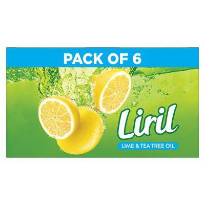 Liril Lemon & Tea Tree Oil Soap 125 g (Pack of 6)