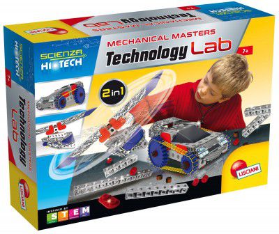 Lisciani Im a Genius Technology Mech Lab 2 in 1 - Helicopters/Off Road Vehicle Building Block (61297)