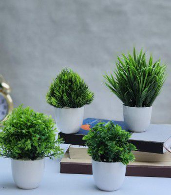 Litleo Set of 4 Mini Decorative Home Office or Gift Wild Artificial Plant