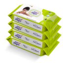 Little Angel Super Soft Cleansing Baby Wipes Lid Pack, Pack of 4,72 count/pack...
