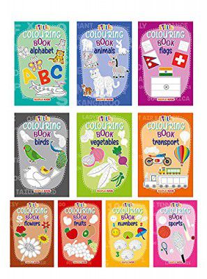 Little Colouring Books for Kids (Set of 10 Books)