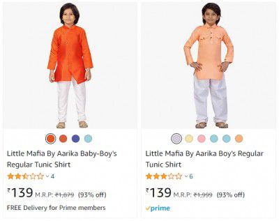 Little Mafia By Aarika Boy's Clothing at up to 95% Off