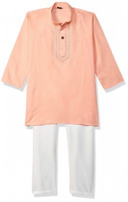Little Mafia By Aarika Boys Regular Tunic Shirt (CV_KP_VC_01_Peach 4)