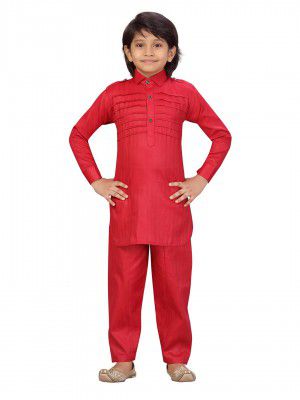 Little Mafia By Aarika Boy's Solid Regular Tunic Shirt