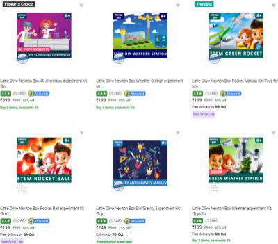 Little Olive Science Project Kit Starts ₹199