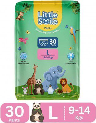 Little Smile Baby Pants Extra Absorb Diapers - Large - 30 Pieces