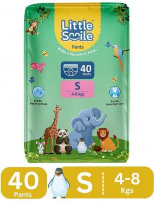 Little Smile Baby Pants Extra Absorb Diapers - Small - 40 Pieces 