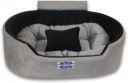 Little Smile Deluxe Soft Ethinic Designer Bed for Dog and Cat Export Quality XXL Pet Bed  (Grey)...