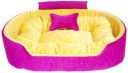 Little Smile luxurious Bed for Dog and Cat ,Reversible. M Pet Bed  (Purple)...