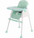 Little Tribe Multifuction Kids High Chair (Green, White)...
