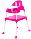 Little Tribe Multifunction Kids High Chair (Pink, White)...