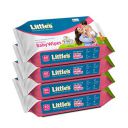 Little's Soft Cleansing Baby Wipes with Aloe Vera, Jojoba Oil and Vitamin E (80 wipes) pack of 4...