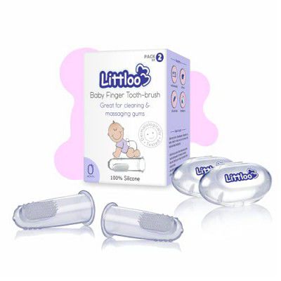 LITTLOO Silicone Baby Finger Manual Toothbrush