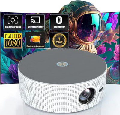 Livato A2 | Portable 720P Native Projector | 1080P Full HD Support | Bluetooth 5.0 | 5000 lumens | 5W HiFi Speaker |Wireless Miracast