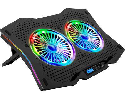 Live Tech Air RGB with10 LED Light Show Notebook Cooling Pad