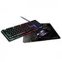 Live Tech Armour RGB Gaming Keyboard Mouse with MousePad Combo Gamers Choice 19 Anti-ghosting Keys, Letter Illuminated Backlit on/off FN+ Backlit Breathing Constantly Lit FN+PAGE UP Backlit Brightness...