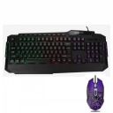 Live Tech Daunt Gaming Keyboard and Mouse Combo | 104 Keys Membrane Keyboard with 3-Color LED Backlight | 3200 DPI 7-Color Backlit Gaming Mouse | USB Wired...