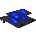 Live Tech Laptop Cooling Pad Led 2 Fan with Ease Stand USB Powered Laptop Cooling Pad with Dual Fan, Dual USB Port and Blue LED Lights (Thunder X)...