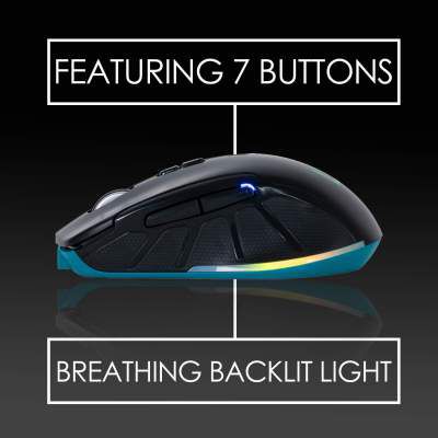 Live Tech Swift Dual Mode Seven-Color Breathing Double Injection with Middle Housing Mouse