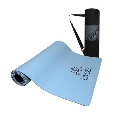 LiveEZ Anti-Skid Lightweight with perfect grip EVA Yoga Mat for Men and Women with Strap