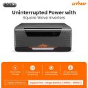 Livfast Bolt+ 600VA 12V Square Wave Inverter with 25% Faster Charging Ideal for Home, Office and Shop with 3 Years Warranty | Supports 1 Inverter Battery of 12V...