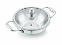 Livmax Tri-ply Kadhai with Glass Lid 20 cm...